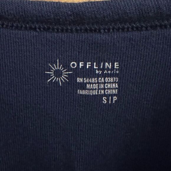 Offline Aerie Size Small Navy Blue Terry Fabric Tank Mini Dress - Picture 9 of 11